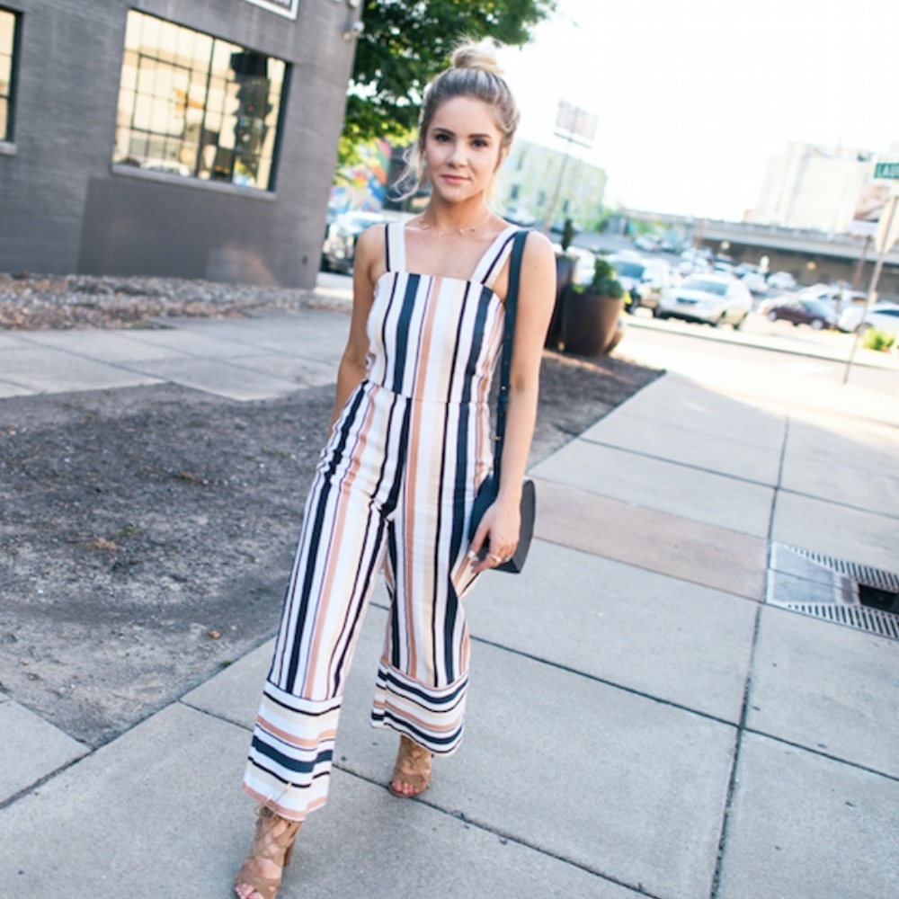 NWT Striped ASOS Jumpsuit